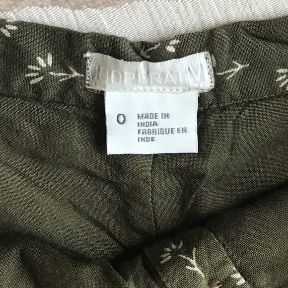 Bundle ✨2/$15 Cooperative Mini Skirt | Olive Green Button Down Skirt - Picture 4 of 5